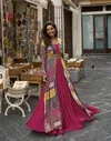 Pakhi By Sayuri Gerogette Embroidery Gown With Koti Belt